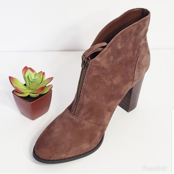 Athena Alexander Shoes - ATHENA ALEXANDER rennes brown suede bootie shoe